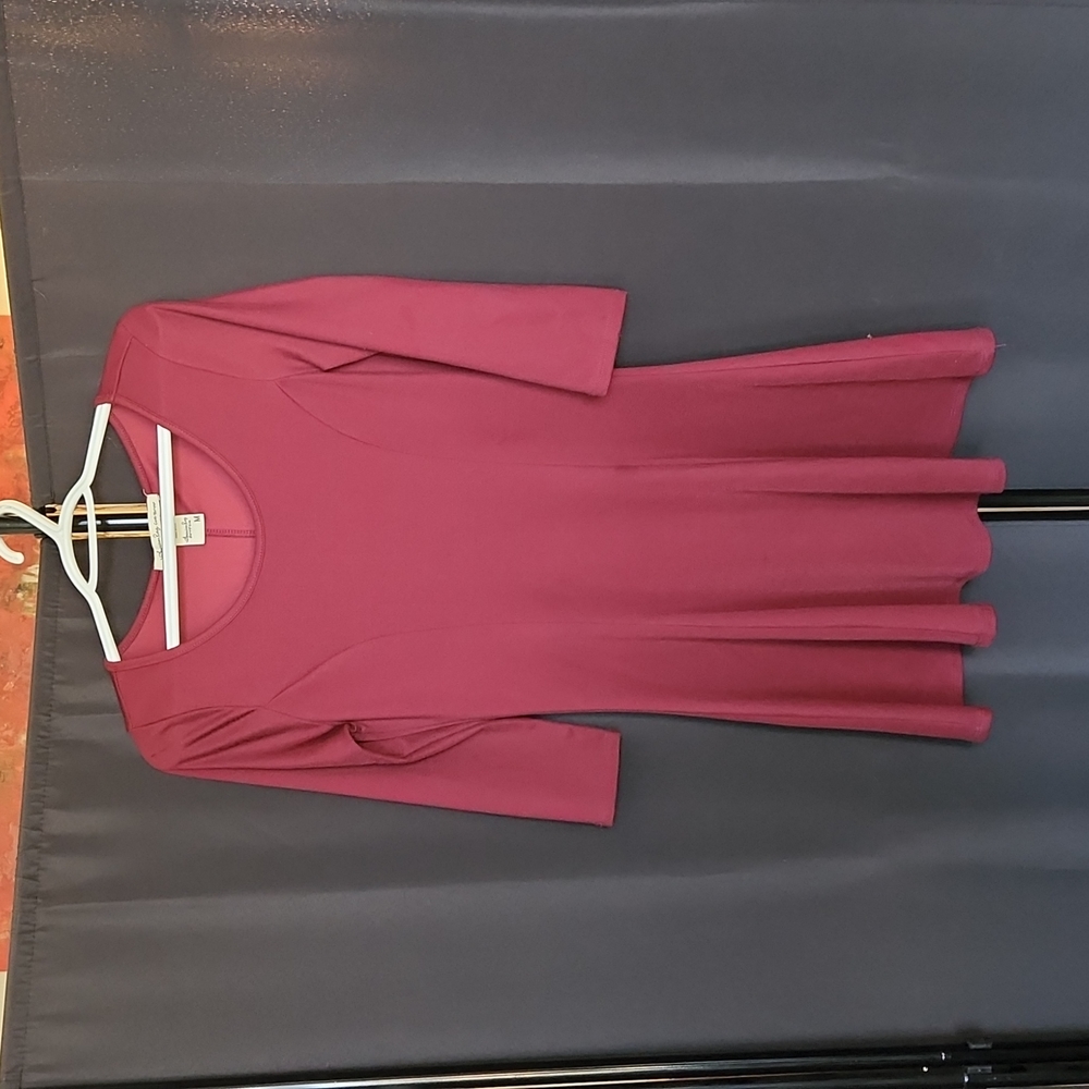 Maroon American Rag Skater Dress. Size Medium